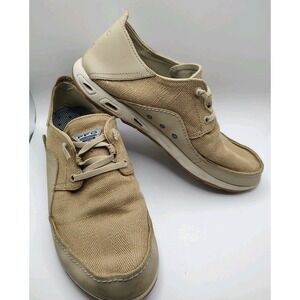Columbia PFG Bahama Vent Slip On Shoes Laces Mens 9 Tan Performance Fishing Gear